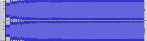 Waveform of "The Day That Never Comes" by Metallica.