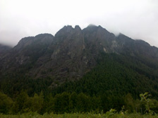 Some misty cliffs I shot in North Bend while picking blueberries this summer.